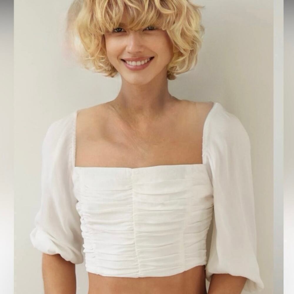 Artitizia Wilfred Lolita Blouse White Corset Sz S